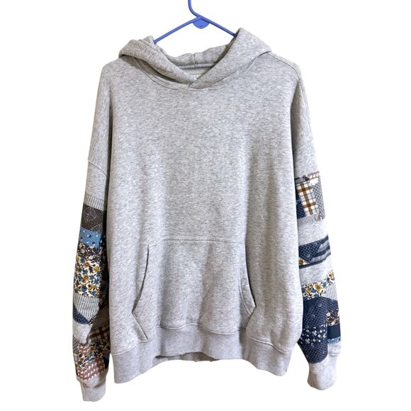 Abercrombie & Fitch Unisex Essential Popover Patchwork Embroidered Hoodie - Picture 5 of 9